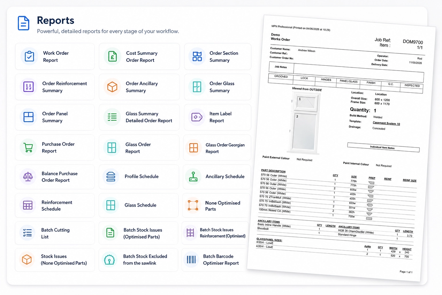 Flexible Reporting